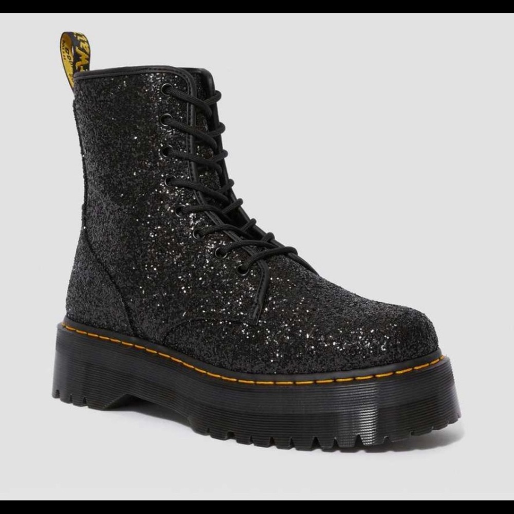 NEW DR MARTENS RARE JADON GLITTER PLATFORM BOOTS - Picture 14 of 16